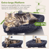 Globlazer F83 Giant Cat Tree, 83 inch Cat Tree for Indoor Cats Large Adult, XXL Cat Tower with 9 Scratching Posts for 20lb+ Heavy Duty Large Adult Cats, Dark Grey Globlazer