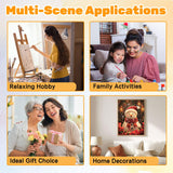 CRZMODE Christmas Paint by Numbers Kit for Adults, Snowman Paint by Numbers for Adults, Acrylic Painting Crafts for Home Decor Gift (16x20inch) CRZMODE