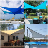 Patio Paradise 18' x 18' x 18' Orange Sun Shade Sail Triangle Canopy, High-Density Shade Cloth Canopy Pergolas Top Cover, Permeable UV Block Fabric Durable Outdoor, Customized Patio
