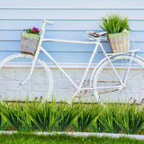 MAQIHAN 10 Artificial Grass Plant Outdoors - Faux Grass Fake Wheat Grass Decor Artificial UV Resistant Outdoor Plants Plastic Grass Outside Weed Plant Artificial Greenery for Porch Decorative MAQIHAN