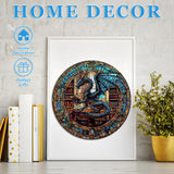 KAAYEE Wooden Puzzles for Adults-Dragon Library Wooden Jigsaw Puzzle Unique Shape Wooden Puzzle Wood Puzzle for Adults,Family Puzzles for Aduls (M-11.4 * 11.4in-200pcs) KAAYEE