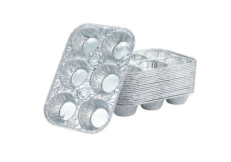 Waytiffer (10pack Muffin Pan 6-Cup Cupcake Aluminum Pans Favorite Muffin Tin Size for Baking Cupcakes Muffins and Mini Pies - Standard Size Waytiffer