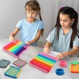 FUNBUD Weaving Loom Kit for Kids - Birthday Gifts for Girls Ages 6-12, DIY Craft Kit for Making Potholders, Arts and Crafts Toys for Girls 6-8, 8-12 Funbud