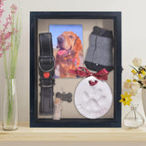 Hodeframe Pet Memorial Shadow Box 11x14, Pet Memorial Dispaly Case Picture Frame Dogs and Cats with Glass Window and for Loss of Dog Cat Passed Away Remembrance Display Case Hodeframe