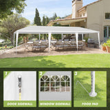 Hnndlra Party Tent 10'x30', Upgraded Galvanized Tents Outdoor Wedding Tent for Parties, Outdoor Carport Party Canopy Tent with 8 Removable Sidewalls, for Wedding Birthday Graduation Event Hnndlra