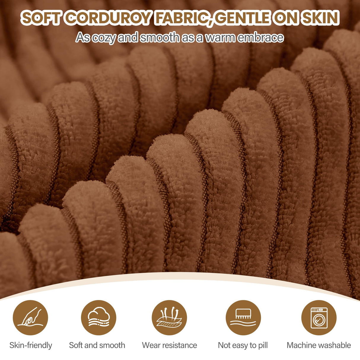 108" Modular Sectional Sofa with Oversized Chaise & Deep Seat, Comfortable High-Density Memory Foam Boneless Cloud Couch, No Assembly Required Sectional Couches for Living Room, Bedroom (Brown) Sesslife