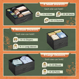 WLIVE 16 Drawers Dresser, Tall Dresser for Bedroom, Closet, Hallway, Storage Dresser Organizer unit, Large Dressers & Chests of Drawers with Fabric Bins, Charcoal Black Wood Grain Print WLIVE