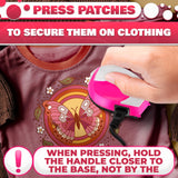 Mini Iron for Crafting 2.3" x 3.9" – Cute Mini Craft Iron for Patches, Sewing, Quilting with Quick Heat-Up Ceramic Plate & 59" Cord – Designed for Ironing Patches, Bling, and Small Craft Projects MYCRITEE