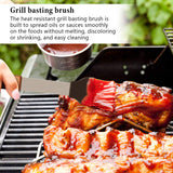 IMAGE Wooded BBQ Accessories Grilling Tools,Stainless Steel BBQ Tools Grill Tools Set for Cooking, Backyard Barbecue & Outdoor Camping Gift for Man Dad Women Barbecue Enthusiasts Set of 4 IMAGE