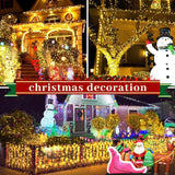 XURISEN 403FT Christmas Lights, 1000 LED Super Long String Lights 8 Modes & Memory Timer Plug in Twinkle Fairy Lights Decor for Home Xmas Party Wedding XURISEN