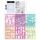 Fashion Angels Fashion Design Light Up Sketch Pad 12521, Light Up Tracing Pad, Includes USB, Ultra Thin Tablet, Includes Stencils and Stickers, Recommended for Ages 8 And Up Fashion Angels