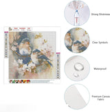 SHEGZHUC Diamond Painting Birds and Flowers 11.8x11.8 in Lovebirds Cherry Blossom Flower Cross Stitch Diamond Art Round Full Drill Diamond Painting for Wall Decor SHEGZHUC