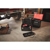 CRAFTSMAN 19-in. 3-in-1 Rolling Tool Box with Wheels, Red, Plastic, Lockable (CMST18614) CRAFTSMAN