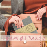 Vienrose Watercolor Sketchbook, 5.5"x5.5" Watercolor Journal with 24 Sheets 140 LB (300 GSM) Cotton Watercolor Paper, Brown Linen Cover Water Coloring Sketch Book As Travel Notebook On The Go Vienrose
