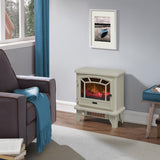 duraflame® Infrared Quartz Electric Fireplace Stove Heater, Cream Duraflame