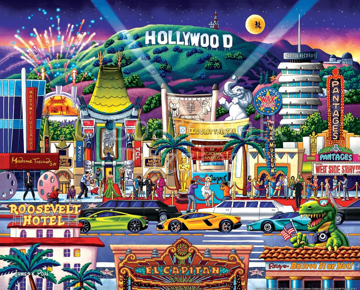 Hollywood by Boardwalk - 1000 Piece Jigsaw Puzzle D·O·W·D·L·E
