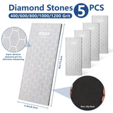 YIDAZLE Chisel Sharpening Kit Honing Guide & 5 Diamond Sharpening Stones, Adjustable Chisel Sharpener Jig for Woodworking Tools, Plane Irons, Knives, and Blades, All-Metal Construction YIDAZLE