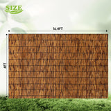 FENRUNXU Bamboo Reed Screen Fencing,4FT X 16.4FT Natural Reed Fencing Bamboo Reed Fence 4 Feet High for Outdoor Backyard Patio FENRUNXU
