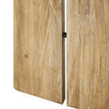 Modway Amistad 86" Solid Wood Modern Farmhouse Rectangular Dining Table in Oak Modway