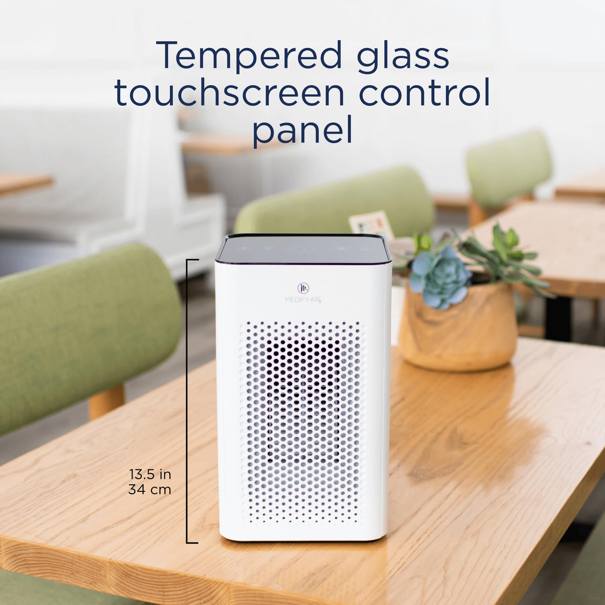 Medify MA-25 Air Purifier with True HEPA H13 Filter | 825 ft² Coverage in 1hr for Allergens, Smoke, Wildfires, Odors, Pollen, Pet Dander | Quiet 99.9% Removal to 0.1 Microns | White, 1-Pack Medify Air