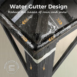 MIXPATIO 14' x 20' Hardtop Gazebo, Galvanized Steel Metal Double Roof Gazebo, Permanent Outdoor Metal Pavilion with Curtain and Netting for Deck, Backyard, Patio, Lawns MIXPATIO