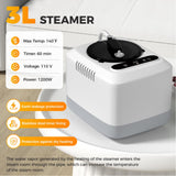 Lajou Portable Sauna Box for Home Steam Sauna Indoor Foldable Sauna Tent Personal Full Body Spa with 3L 110V 1200W Steamer, Remote Control, Folding Chair, 9 Levels, Black, 35.4"x35.4"x70.9" Lajou