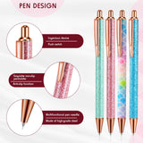 Epakh Writing Instrument Stainless Steel Weeding Pen, 4 Piece, Retractable, Air Release, Bubble Removal, DIY Craft Project, Bright Color Epakh