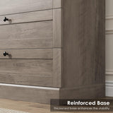 HOSTACK 6 Drawer Dresser for Bedroom, 52" Tall Dresser & Chest of Drawers, 29" W Wood Dresser Drawer Chest, Modern Vertical Dresser Storage Cabinet for Living Room, Entryway, Hallway HOSTACK