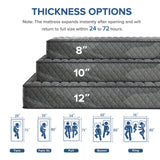 King Mattress, 10 Inch Medium Firm Hybrid Mattress with Pocketed Springs and Breathable Convoluted Foam, King Size Mattress in a Box with Pressure Relief and Support, Antistatic, CertiPUR-US Certified SweDrea
