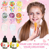 Lip Gloss Making Kit, TSVATE Make Your Own Lip Gloss Kit, 67PCS DIY Lip Gloss Making Supplies, Moisturizing Glitter Lip Kit Lipgloss Making Kits, Lipgloss Sets for Girls Tween Girls Trendy Stuff Women TSVATE