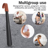 ZOMAKE Shoe Horn Long Handle for Seniors,Metal Long Shoehorn for Boots,16.5" Extra Long Shoe Horn for Men Women Kids ZOMAKE