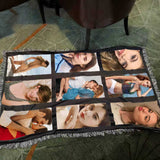 MajumDar Sublimation Blank Throw Blanket for Heat Press, Custom Personalised Baby Printed Blanket (9 Panel) MajumDar