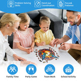 Woodemon Wooden Jigsaw Puzzles, Mandala Hummingbirds (200pcs-M-11.8 * 11.8in) Wooden Puzzles for Adults Kids, Unique Shape Animal Wood Puzzles Adults Christmas Puzzles Xmas Birthday Gifts Woodemon