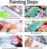 DIY Diamond Art Painting Football Kit for Adults, 5D 12x16 Inch Full Round Drill, Sports Wall Decor for Home Generic