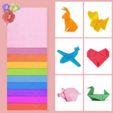 50pcs Iridescent Paper Square Shiny Folding Paper DIY Handcraft Paper Origami Paper,Colorful Paper for Paper Crane Paper Cuts (15cm, 10 Colors) Healifty