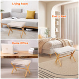 TYYIHUA Folding Foot Stool,Small Ottoman Foot Rest for Couch,Wooden Footstool,Change Shoes Bench,Modern X Ottoman Chair for Living Room, Entryway, Children Room, Bedroom,Caravaning TYYIHUA