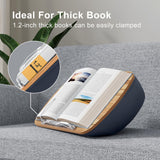 ERGONOV Lap Beanbag Book Stand for Hands Free Reading Comfortable Reading Pillow Stand Minimize Neck Strain Perfect Idea for Book Lovers in Dorm Room or Anywhere Else with Bookseat(Gray) ERGONOV