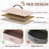 WLIVE 4 Drawers Dresser for Bedroom, Pink Rose Gold Fabric Clothes Storage Organizer Unit, Dresser for Hallway, Entryway, Closets, Sturdy Steel Frame, Wood Top WLIVE