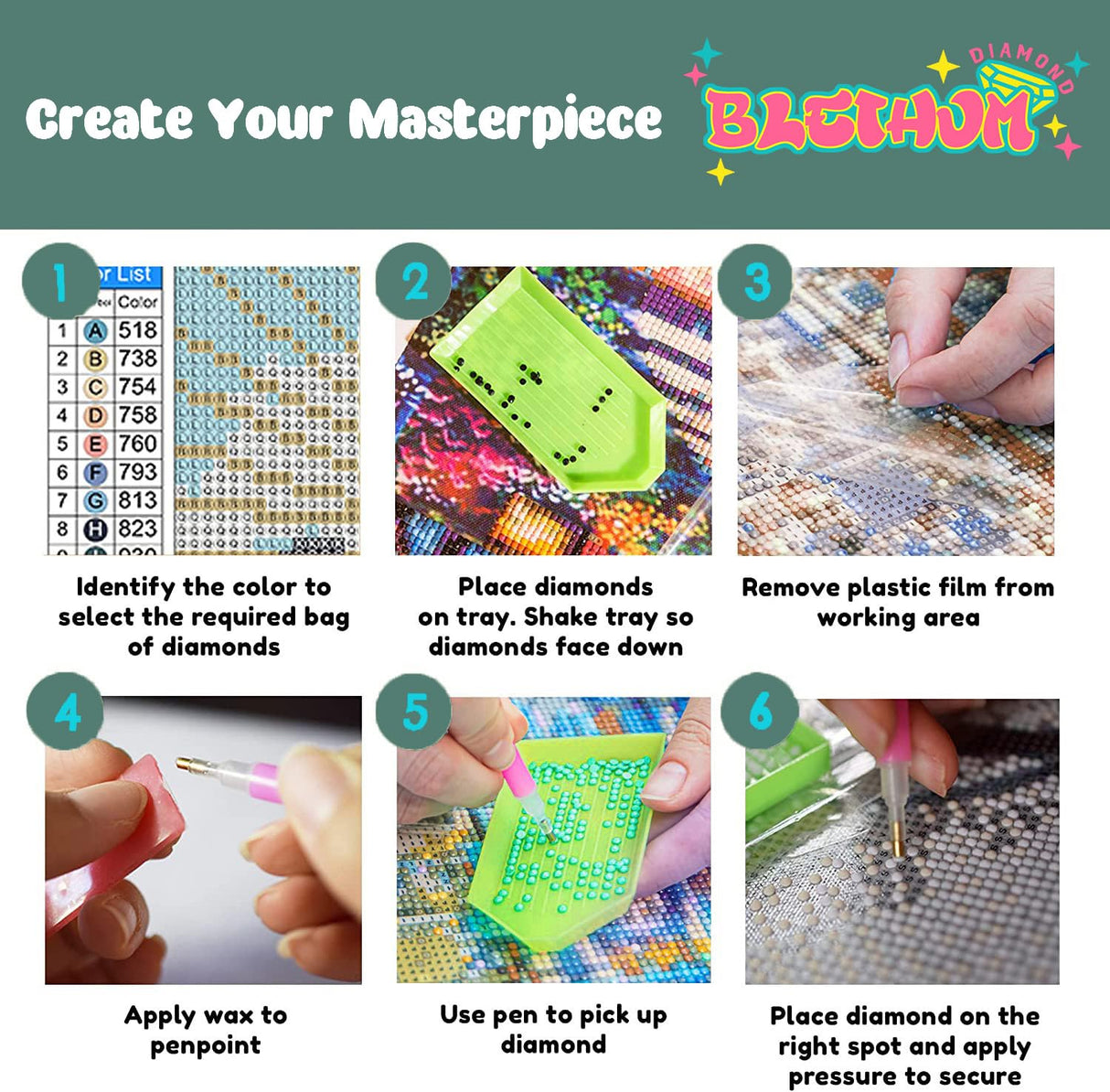 bleihum Starry Night Diamond Painting Kits- Tree Diamond Art for Adults,Gem Painting Crafts for Adults Home Wall Decor,DIY 5D Gem Art Moon Perfect for Relaxation(12x16 Inch) bleihum