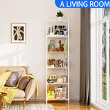 REGILLER 6 Wire Shelving Steel Storage Rack Adjustable Unit Shelves for Laundry Bathroom Kitchen Pantry Closet(White,11.7" D x 16.8" W x 63" H) REGILLER