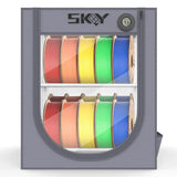 3D Printer Filament Storage Box with Hygrothermograph,Dustproof and Waterproof Storage Box Isolate Pets for Storage Double Layer Storage Rack and Easy to Store 20 roll Pack Cregrant3D