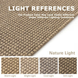 KOZYFLY Boho Rugs for Entryway 3x5 ft Washable Area Rug Non Slip Rubber Backed Entry Rug Woven Indoor Door Mat Cotton Kitchen Rugs Floor Carpet for Entryway, Foyer, Backdoor, Tan/Orange/Brown KOZYFLY