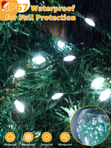 BrightChristmas Christmas Lights 1200 LED 394 FT, Waterproof Outdoor String Lights with Remote and Timer, Christmas Tree Lights with 8 Modes Dimmable, Fairy Lights for Holiday Decor (Cool White) BrightChristmas