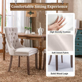 63"-94" Large Extendable Dining Room Table Set for 10, 11-Piece Oval Dining Table Set with 10 Beige Upholstered Chairs, Space Saving Farmhouse Expandable Kitchen Table Set with Fluted Wood Base Pvillez