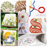 LOVIMAG Premium Rainbow Color Embroidery Floss with Cotton for Cross Stitch Threads, Bracelet Yarn, Craft Floss, Embroidery Floss Set LOVIMAG