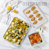 Country Kitchen Nonstick Stackable Bakeware Set - Durable, Easy Release Baking Set, Sage, 13 Pcs Country Kitchen