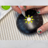 Silicone Mold for Making Stones with Dome Template - Design #3 by Happy Dotting Company - Round and Smooth for Dotting Rocks and Mandala Art DIY Crafts Painting Drawing - Gypsum and Cement Casting Happy Dotting Company