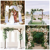 Wooden Wedding Arch, Wooden Arch 7.48FT Wood Arch Backdrop Stand Square Arch Wedding Arbor Wedding Arches for Ceremony Wood Arch Frame Kapaga