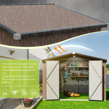 Metal Storage Shed,Outdoor Storage Building 10x12,Large Backyard Sheds with Lockable Doors,Waterproof Outside Storage Shed Sannwsg