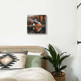 Ginfonr Framed Paint by Numbers Kit for Adults, Halloween Ghosts Acrylic Painting on Canvas, Landscape Oil Painting for Beginner with Brushes, Adults Paint-by-Number for Home Wall Decor (8x8inch) Ginfonr